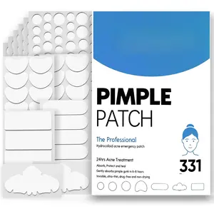 Large Pimple Patches for Face Zit Patches Skincare Hydrocolloid Pimple Patch with Tea Tree, Salicylic Acid & Cica Oil Acne Clear Scent Sheet pimple  patch