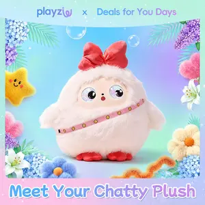 【Offical Authentic】playzuu AI Smart Plush Toy with ChatGPT - Multilingual Emotional AI Companion Plush Toy, Interactive Learning Assistant & Memory Trainer for Kids, Parental Control App with Chat Summary #summerwins