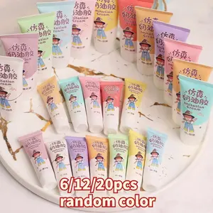 6/12/20 Pcs Realistic Cream Glue (each Stick 1.69 Oz) DIY Handmade Decorative Clay Adhesive for Phone Cases, Mirrors & Craft Accessories