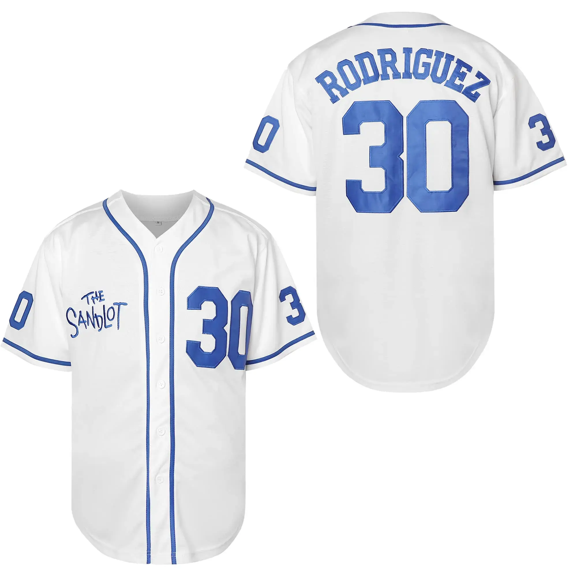 The Sandlot Benny Jersey The Jet Rodriguez Michael Squints Palledorous Alan Yeah-Yeah McClennan Movie Bel Air Baseball Jersey