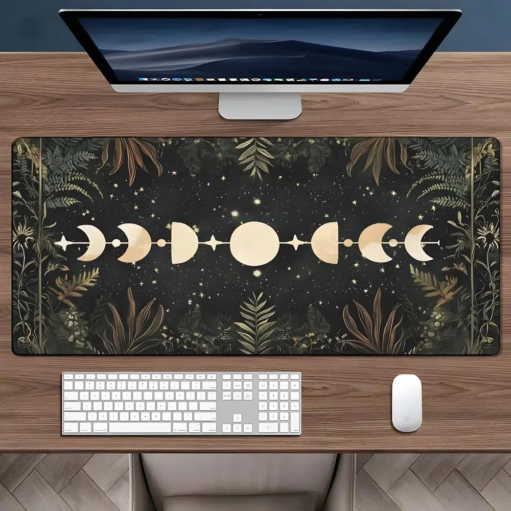 Vintage Gothic Celestial Art Mouse Pad, Aesthetic Desktop Decoration Protective Pad, Non-slip Rubber Pad Suitable for Laptop, Desktop Computer Games, Office Desktop Accessories, Gaming Desk Accessory, Aesthetic Office Supplies
