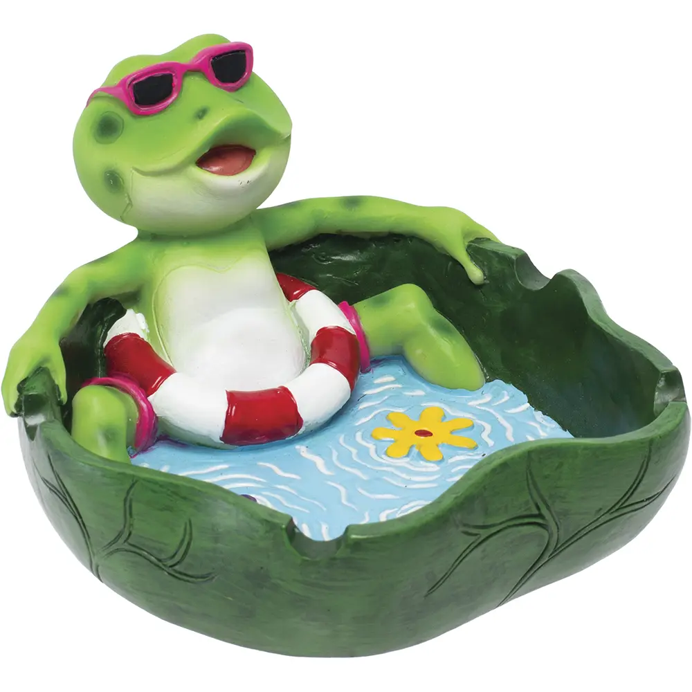 Vacation Mode Frog Ceramic Ashtray