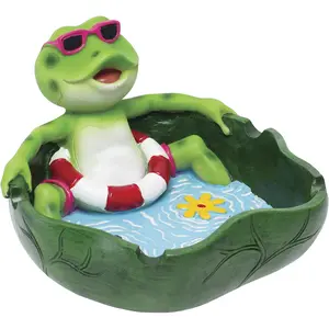Vacation Mode Frog Ceramic Ashtray
