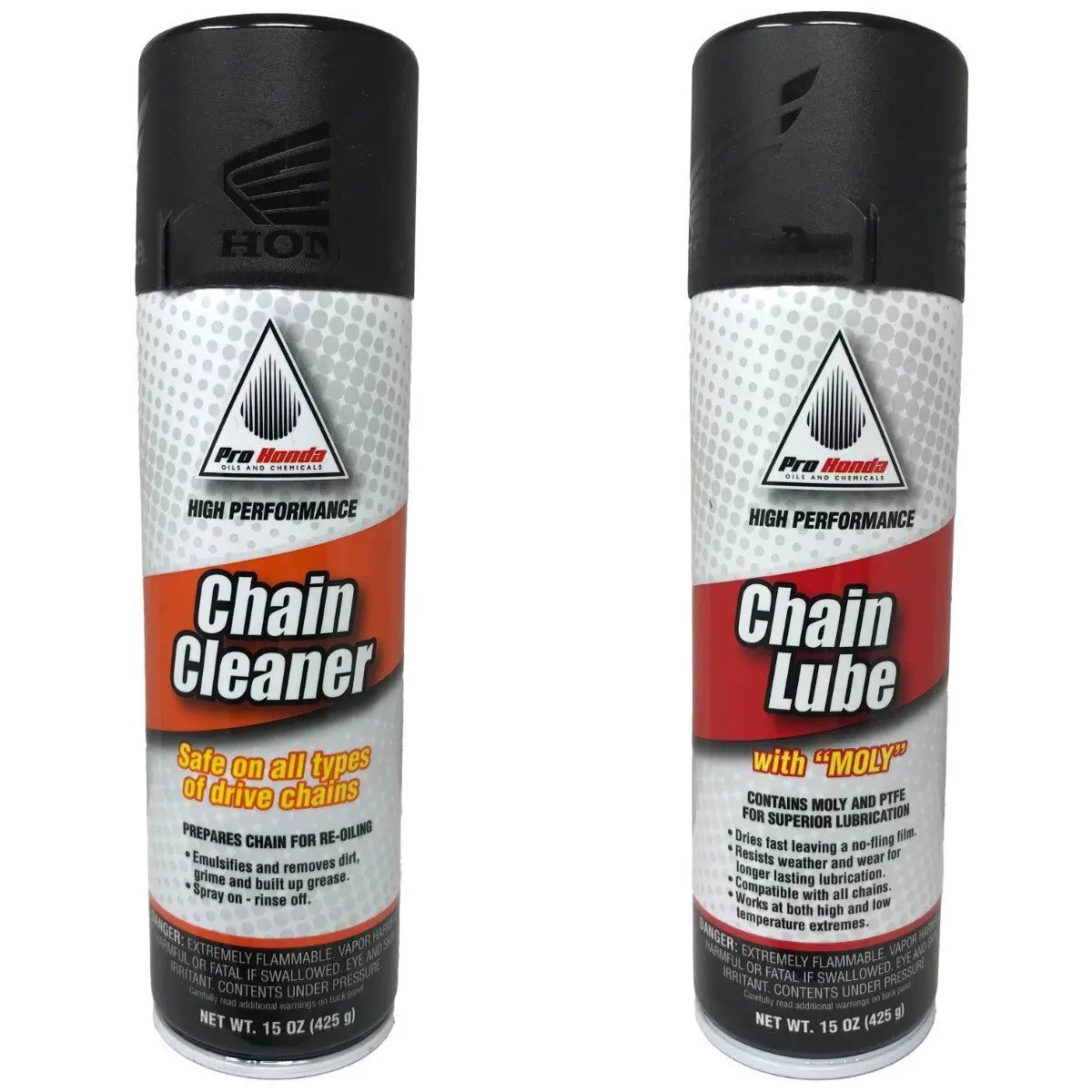 Honda OEM Chain Lube with Moly and Chain Cleaner Combo Kit