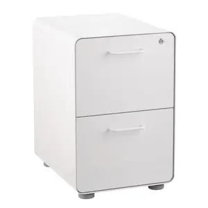 Poppin Stow 2-Drawer File Cabinet White