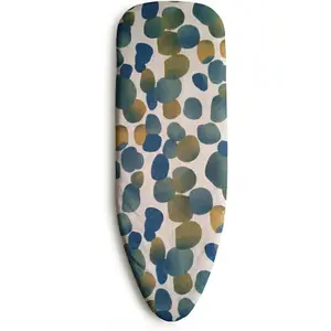 Smartfit Extra Large Ironing Board Cover | 15" x 54" XL Ironing Board Cover - Elastic Edge, Applicable Standard Size Iron Board Cover, Heat Resistant - Dots Design