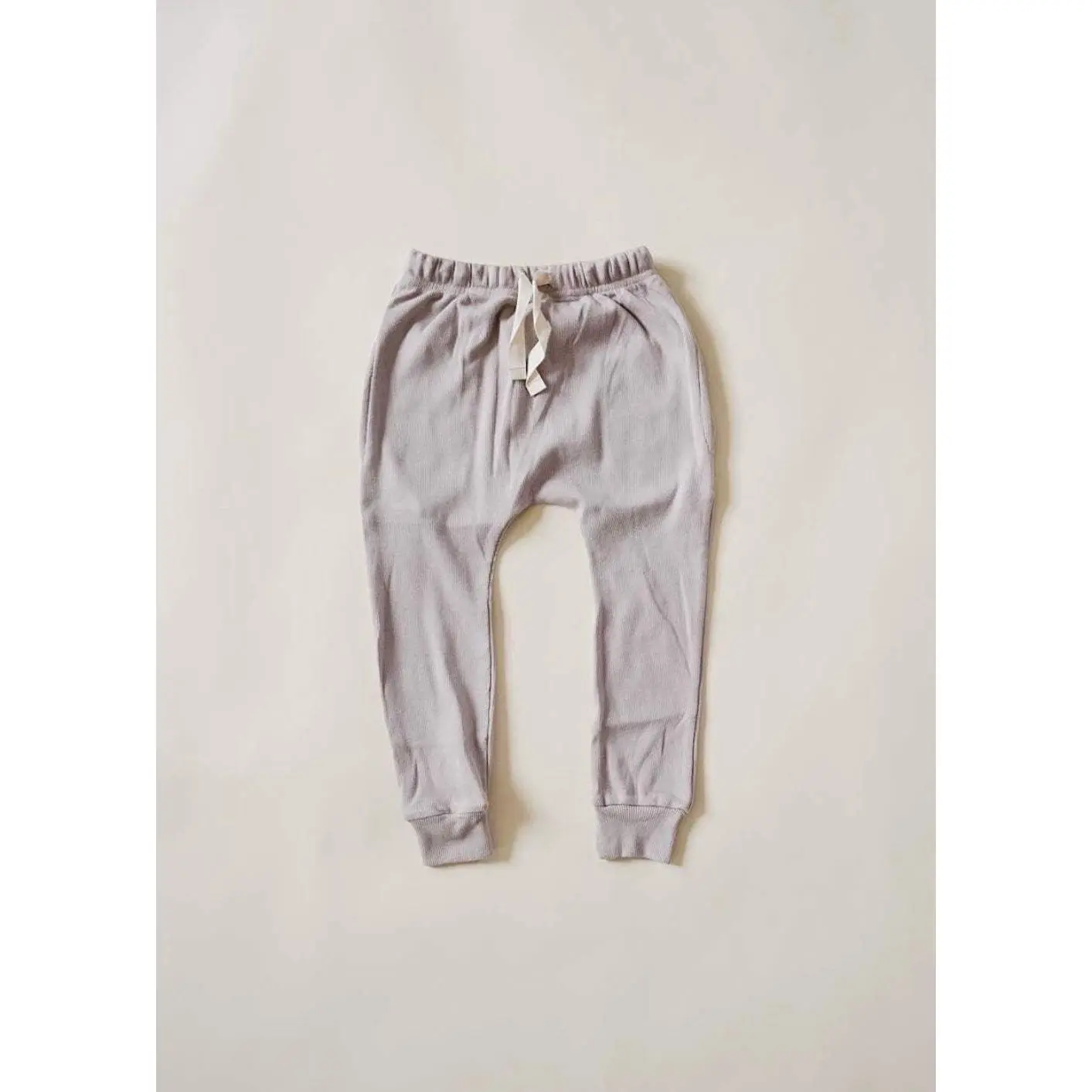 Ribbed Pocket Joggers in Taupe
