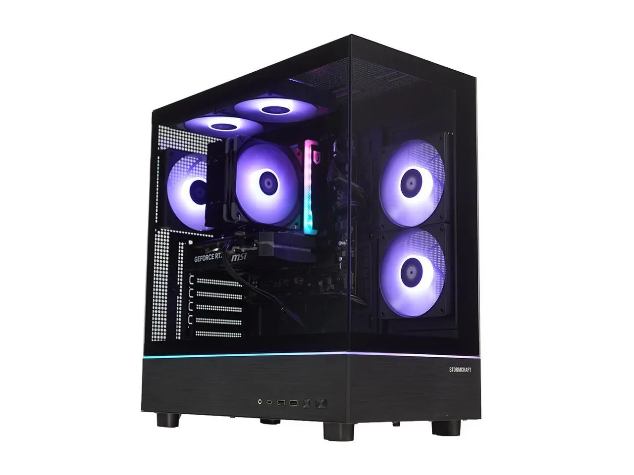 STORMCRAFT Gaming PC Altair INTEL Core i5-14400F NVIDIA GeForce RTX 5060 Ti- 8GB 1TB SSD 16GB DDR4 3200MHz RGB Windows 11 Home -AL1440FBB-56TN1