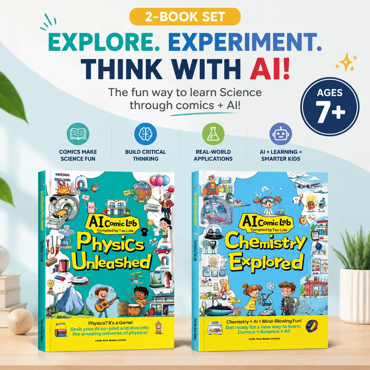 STEM Learning Toys for Kids Ages 7+ | Physics & Chemistry Science Books | Educational Hobby & Brain Teasers | Best Birthday Gift, Christmas & Holiday Present for Boys & Girls