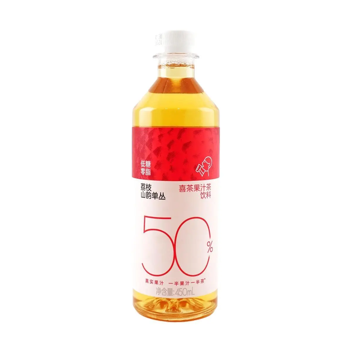 HEYTEA Lychee Oolong Juice Drink 450ml - Low Calorie, Low Sugar, 0 Fat - Refreshing Fruit Tea Beverage