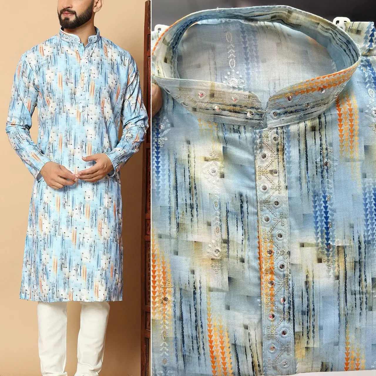 Kurta with Pant for Men's Casual Wear