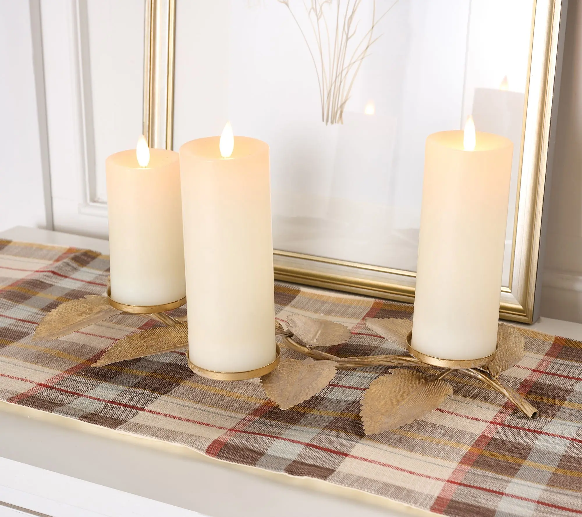 20"L Metal Leaf Pedestal Candle Holder by Valerie 20"L Metal Leaf Pedestal Candle Holder by Valerie