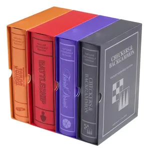 WS Game Company Battleship, Trivial Pursuit, Jenga, and Checkers & Backgammon Vintage Bookshelf Board Game Collection