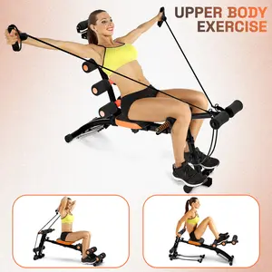Ab Machine, Ab Workout Bench for Home Gym, Multi-Functional Adjustable Ab Crunch Machine, Ab Exercise Equipment for Total Body Workout