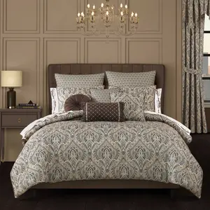 Maren Chocolate 3 Piece Comforter Set