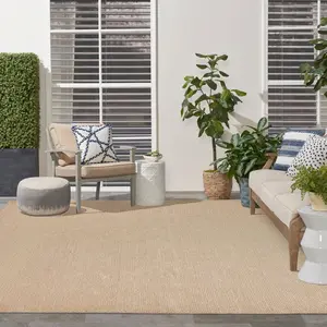 Nourison Tulum Basketweave Solid Flatweave Area Rug, Indoor/Outdoor Home Decor Rug