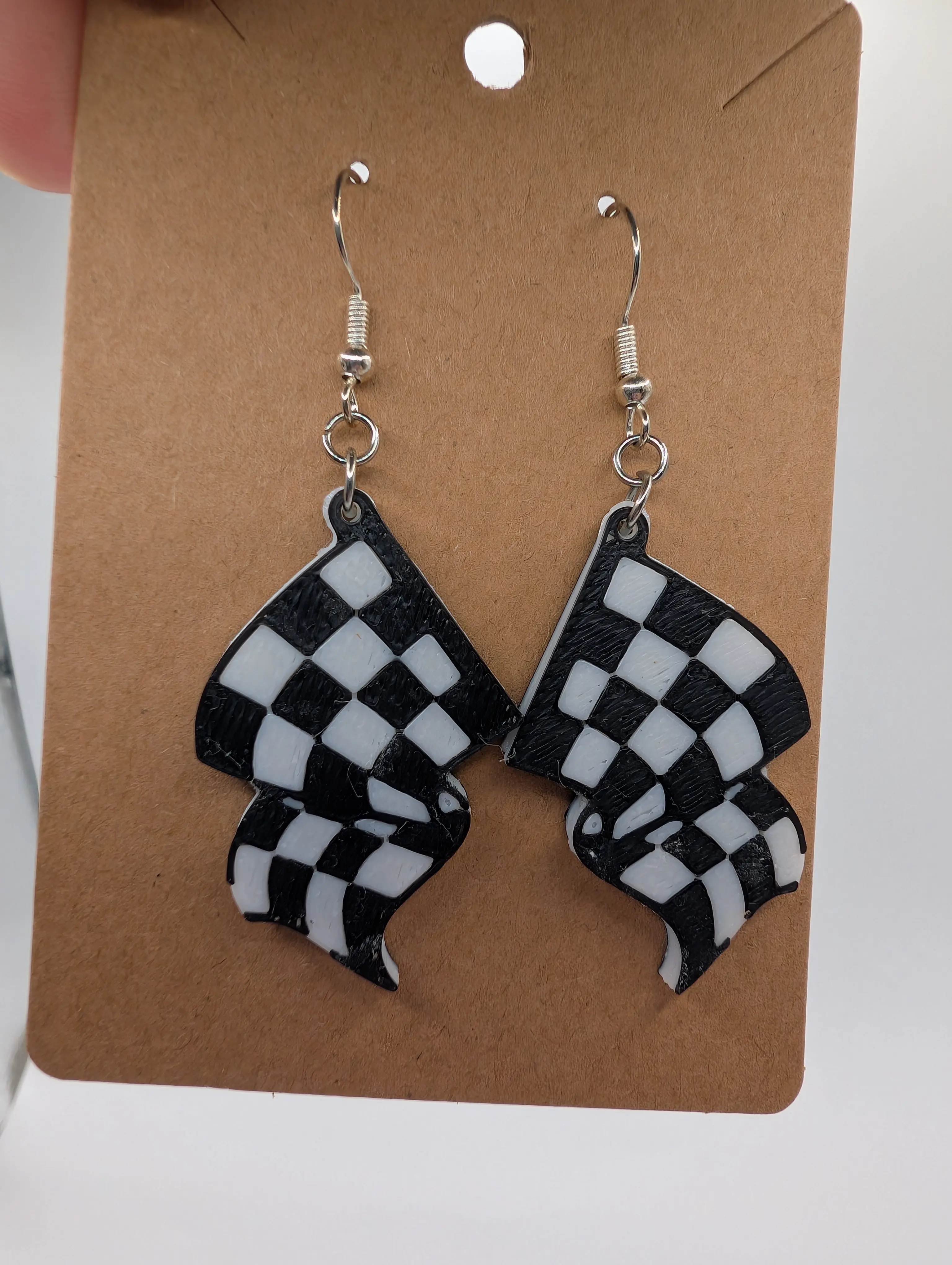 Checkered Flag Earrings
