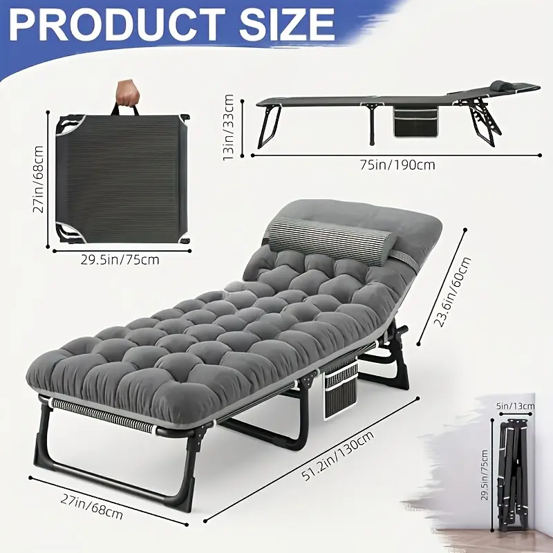 70.8inch Outdoor folding bed