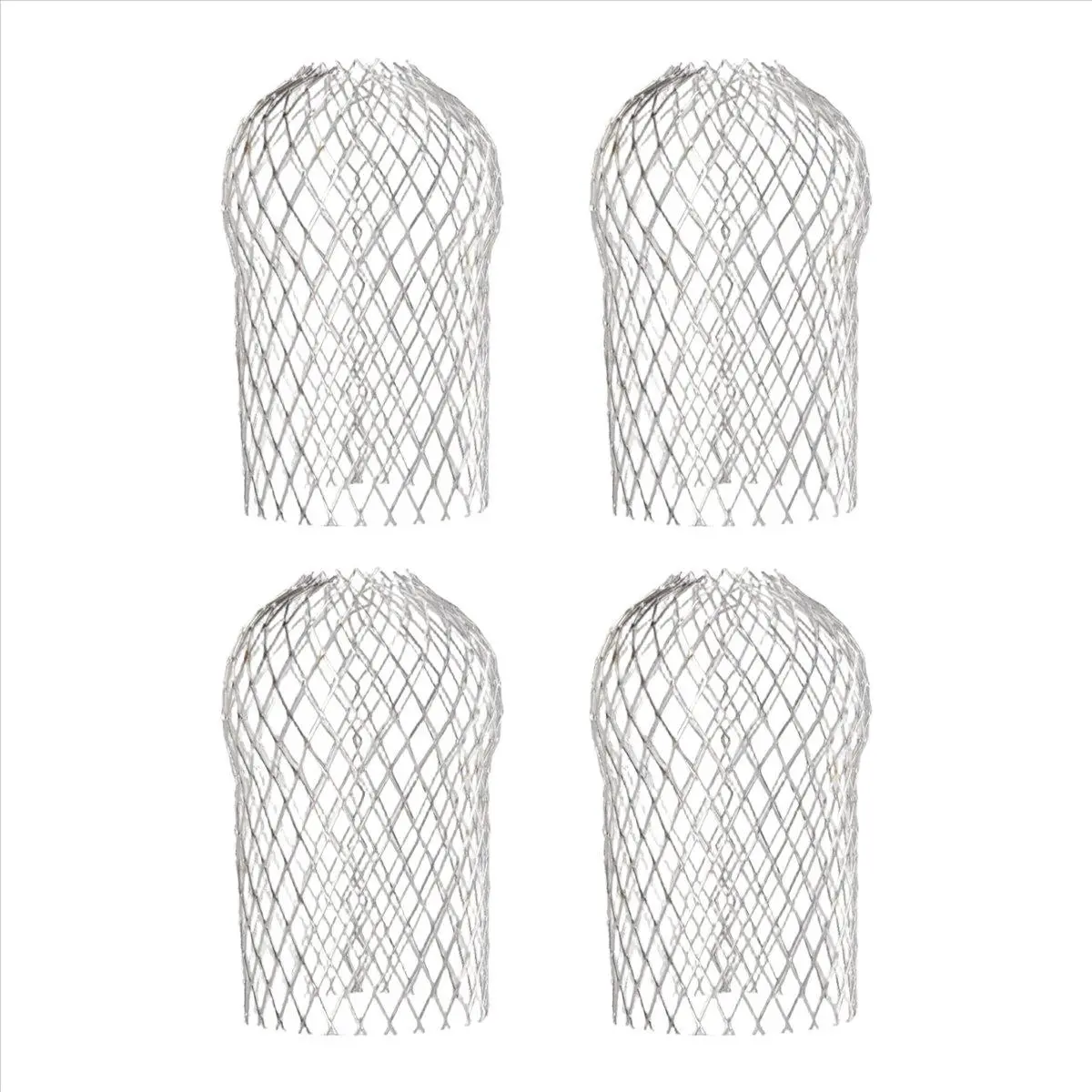 4 Pcs Gutter Downspout Guards 3.5 Inch Aluminum Leaf Filter Strainer Expandable Gutter Downspout Protector