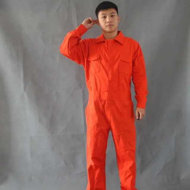 Women's 100% Cotton Long-Sleeve Zipper Workwear Jumpsuit, Breathable Big-Size Coverall for Auto Repair & Mechanical Work, Pocket
