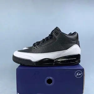 Fragment Design basketball shoes, Black and white Lightning Fashion Classic Sports shoes, Outdoor running shoes, Comfortable basketball shoes