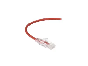 BLACK BOX C6PC28-RD-10 CAT6 250-MHZ STRANDED ETHERNET PATCH CABLE - UNSHIELDED (UTP), CM PVC, SNAGLESS