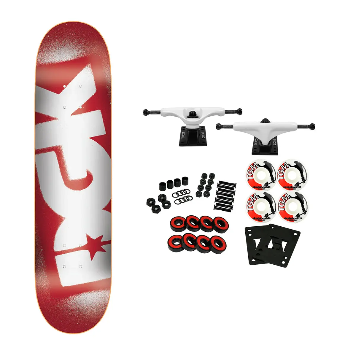 DGK Skateboard Complete OG Logo Red/Blue 8.06 x 31.2"