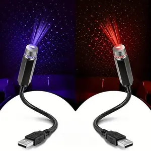 USB Car Roof Atmosphere Light, 1 Count Portable Adjustable Romantic Car Interior Light, Car Decorative Light for Car, Ceiling, Bedroom, Star Projector Headliner, Car Atmosphere Lights