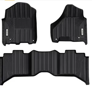 OEDRO Floor Mats Car Accessories for 2019-2024 Ram 1500 Classic Crew Cab/2013-2018 Dodge Ram 1500/2500/3500/2019-2024 Ram 1500 Classic (NOT for New Body) with 1st Bench Seats, Full Set Liners, Black TPE All-Weather Car Rug Truck Vehicle Protector Outdoorf
