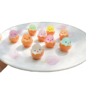 Magical Luminous Chick Glow-in-the-Dark Hatching Egg Toy, Resin DIY Accessory, Cartoon Micro-Landscape Miniature Decor for Room (Sports & Outdoor Accessory)