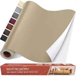 Self Adhesive Leather Repair Patch Kit, 31.4 in x 16 in Large Vinyl Leather Repair Tape for Furniture, Car Seat, Couch, Sofa, Chair Khakivalentine's day decor