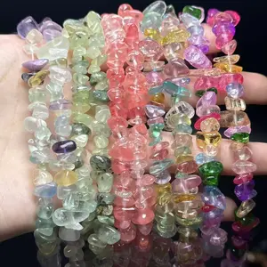 5×8 mm natural stone irregular small beads, available in multiple colors; suitable for DIY jewelry accessory making; works well in single rows or mixed color combinations; ideal materials for bracelets, necklaces, and other jewelry accessories.