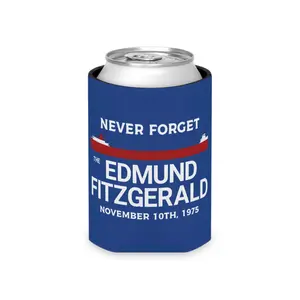 The Edmund Fitzgerald Shipwreck Glow in the Dark Men's Can Cooler 1975 Wisconsin 50th Anniversary