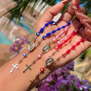 Evil eye Rosary THREAD Bracelet