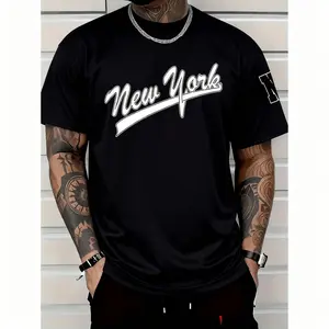 Men'S & Women'S "New York" Graphic Tee - Casual, Loose-Fitting, Short Sleeve Crew Neck T-Shirt with "NY" Logo, Ideal for Summer Outdoor Activities, Outdoor Clothing | Relaxed Fit Tee | Comfortable Fit