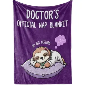 Doctor Gifts for Women, Female Doctor, Valentine's Day Christmas Birthday Gifts for Wife, Coworker, Boss, Flannel Blanket 50x65
