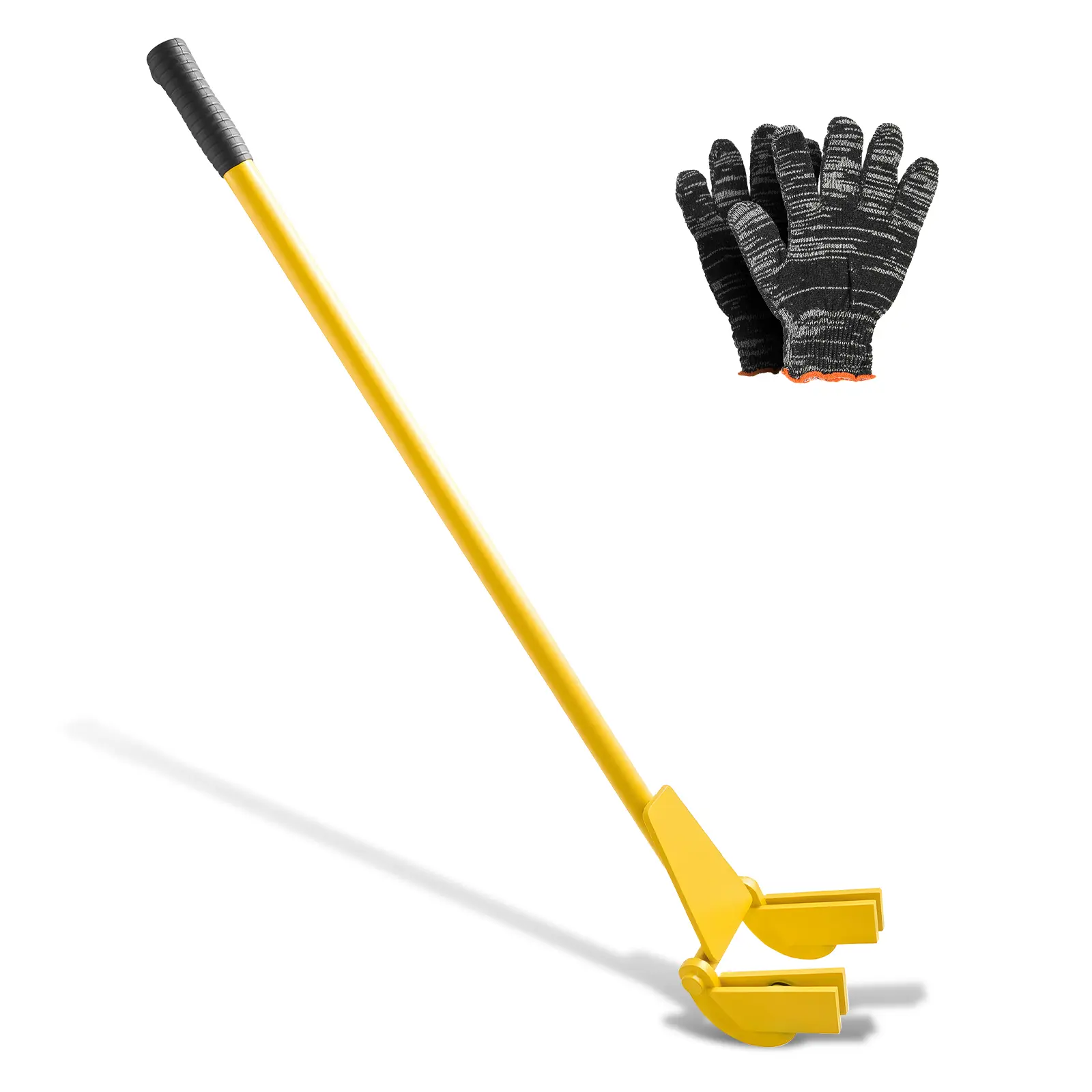【DealsForYouDays】VEVOR Pallet Buster Flip Head Wrecking Pry Bar, 41 in Carbon Steel Handle, 2000 lbs Cap. Built to Last Heavy Duty Deck Board Remover, Construction Tool for Deck Removal, Construction Workers, Industrial Tool Kits