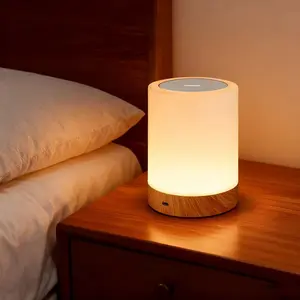 LED Night Light for Bedroom Dimmable Touch Sensor Bedside Table Lamp for Kids Rechargeable Dimmable Warm White Light and 7-Color Changing Nightstand Lamp for Bedroom bar restaurant