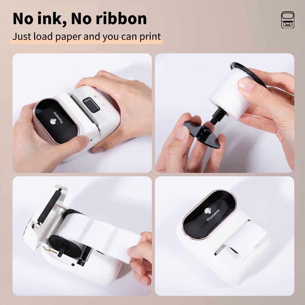 Portable Label Printer Mini Thermal Self-Adhesive Sticker Printer Mobile Pocket Tag Price UV Label Sticker Printer