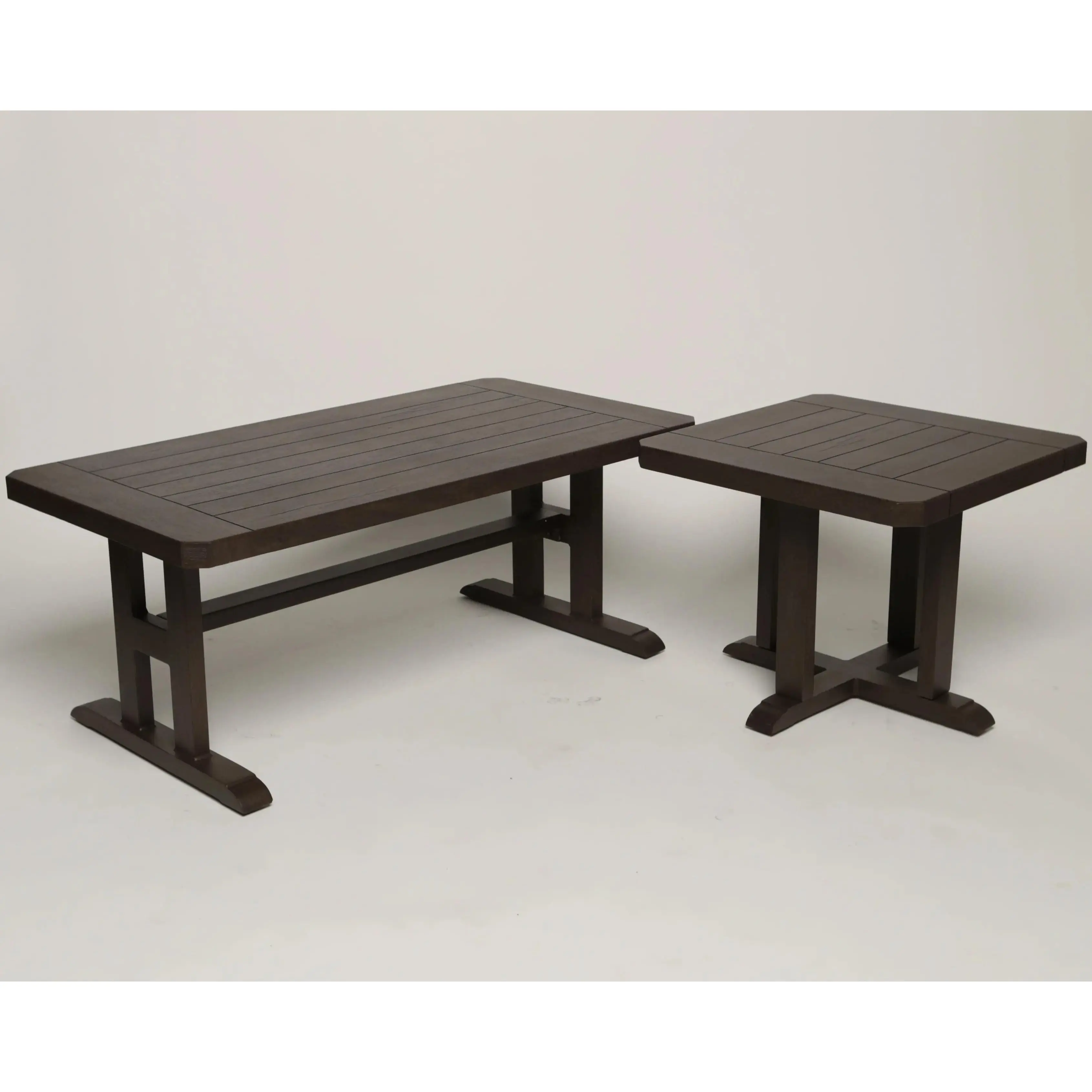 Local Special, Patio Renaissance, Hampton, End Table & Coffee Table Set, Reclaimed Barnwood Finish