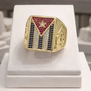 106 anillo gold plated unisex