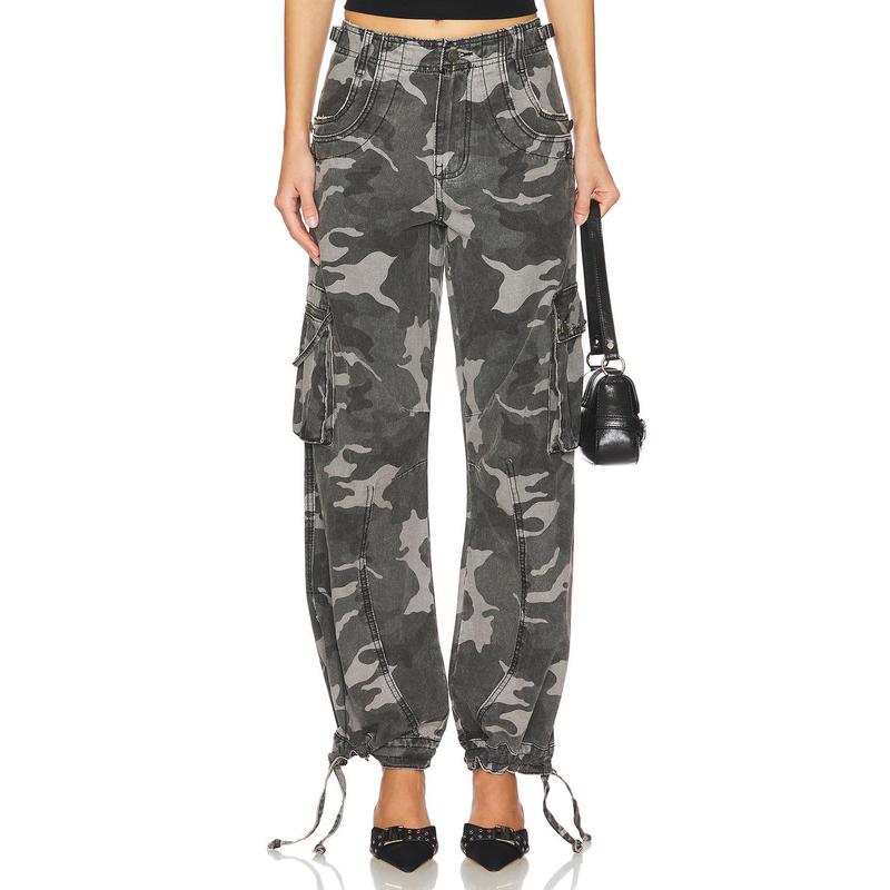 Jaded London Trooper Cargo in Black Camo