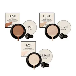2PCS Brightening Cushion Compact Set - Lightweight & Hydrating Foundation with Natural Coverage, A Radiant, Skin-Like Finish