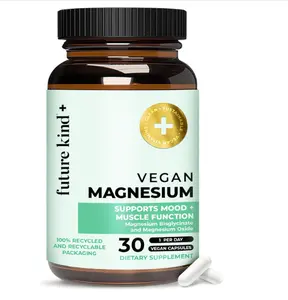 Magnesium Glycinate – High Absorption Chelated Magnesium Supplement for Muscle & Nerve Function | Nightly Calm, Energy & Metabolism Support | Highly Bioavailable | 30 Vegan Capsules