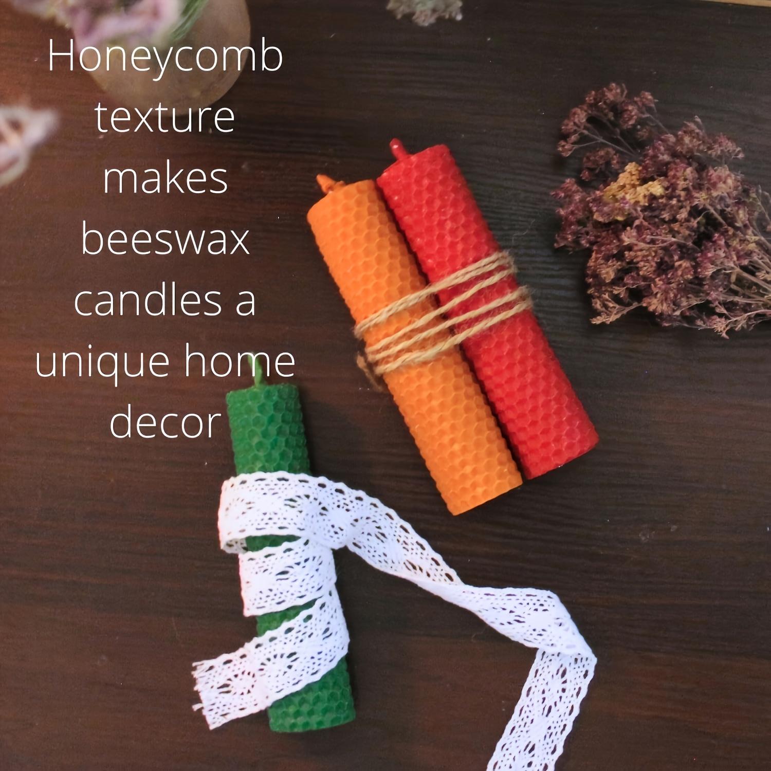 14-piece rainbow-colored beeswax candle making kit, 6×8 inch honeycomb wax sheets, tags, lace, string, Christmas/Halloween DIY crafts, niche gift set, for DIY enthusiasts, can be given to men and women, for holidays or graduates， home decor