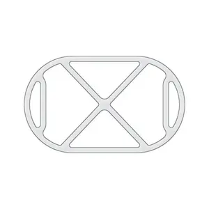Oval 4 Section Valet Tray Acrylic Router Template