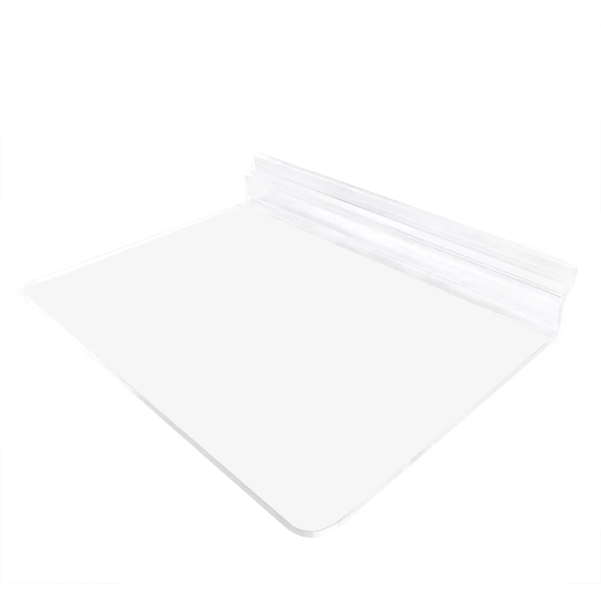 FixtureDisplays® Acrylic Slatwall Shelf  10 Inches Wide x 8 Inches Deep 10154-10*7"-NEW-NF