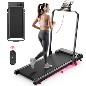 【12% Incline】Walking Pad Treadmill with 12%/8% Incline for Home Office,7.5/6.2MPH 3-in-1 Under Desk Treadmill.2.5HP Low Noise Portable Folding Under Desk Treadmill with Remote Control,Jogging Running Machine,300 Lbs Capacity,LED Display,Handle Bar