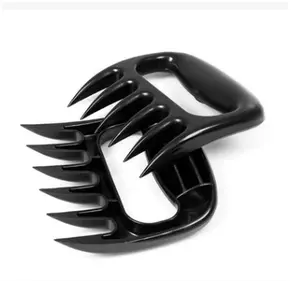 Creative Bear Claw Shredder for Barbecue BBQ Kitchen Meat Black PC Material Non-slip Durable Utensils 2 Pack Fork 11.5*11*2.4cm