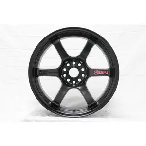 Gram Lights 57DR 18x8.5 +37 5x114.3 Semi Gloss Black Wheel
